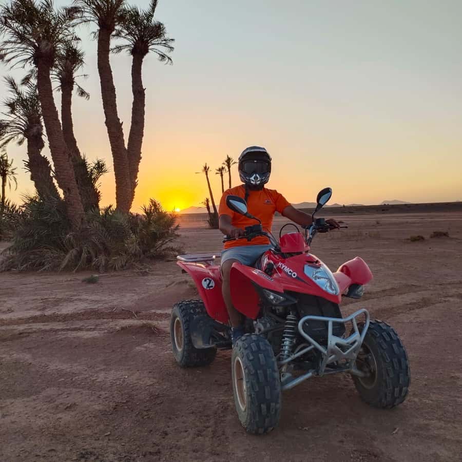 Marrakech: Quad Bike Tour to Palm Oasis and Jbilat Desert - Two hours of quad biking near Marrakech