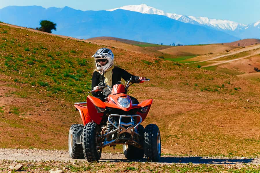 Marrakech: Quad Bike Tour to Palm Oasis and Jbilat Desert - The second riding section and return to base