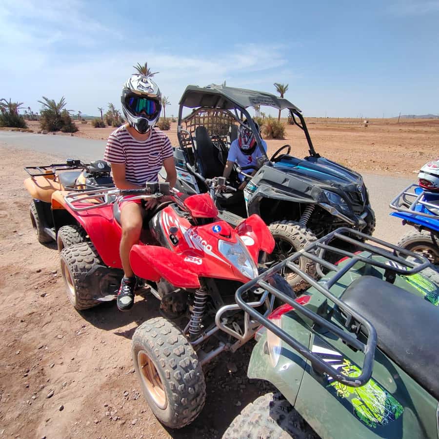 Marrakech: Quad Bike Tour to Palm Oasis and Jbilat Desert - Pickup from Marrakech hotels and Medina meeting points