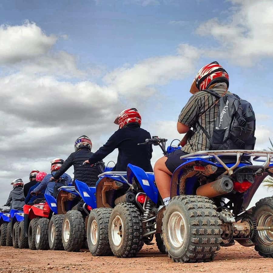 Marrakech: Quad excursion in the palm trees of Marrakech - Pickup from Marrakech and the first safety briefing