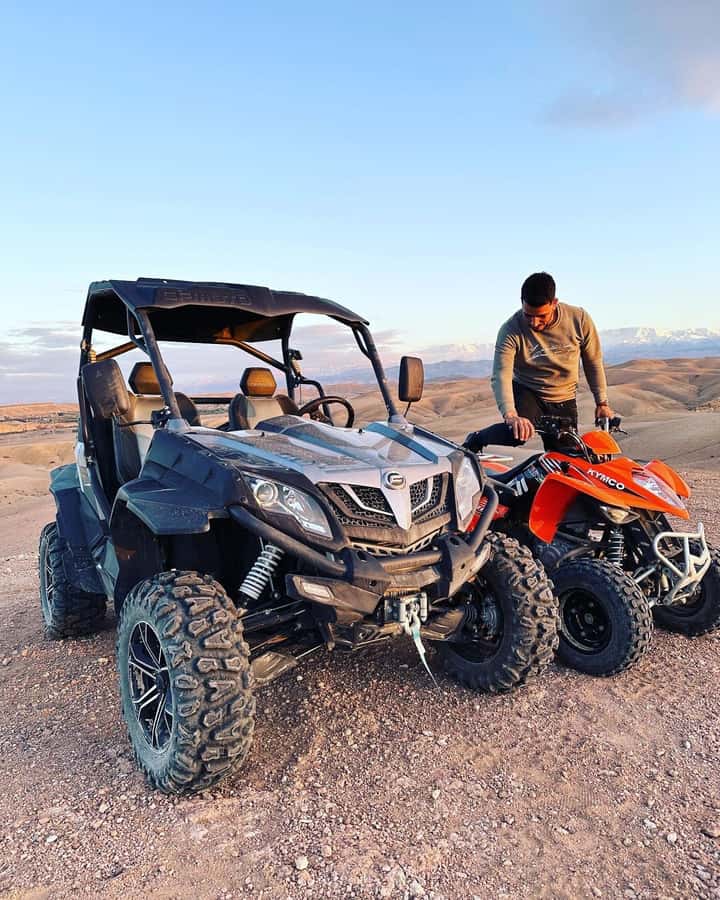Marrakech : Ride buggy in the desert of the palm grove - Getting ready at Sun Quad Aventures