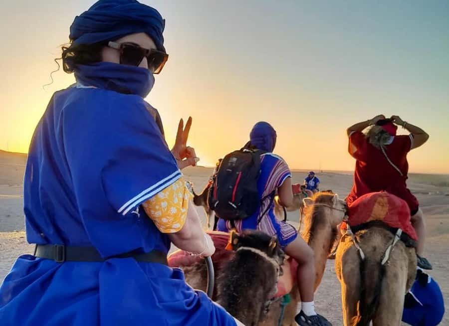 Marrakech: Sunset Dinner in Agafay Desert with Camel Ride - Berber music and the fire show