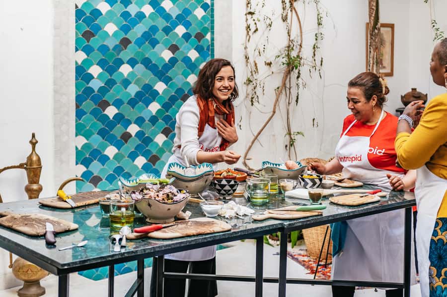 Marrakech: Tajine Cooking Class in a Traditional Riad - Salad, tea, and the meal you helped make