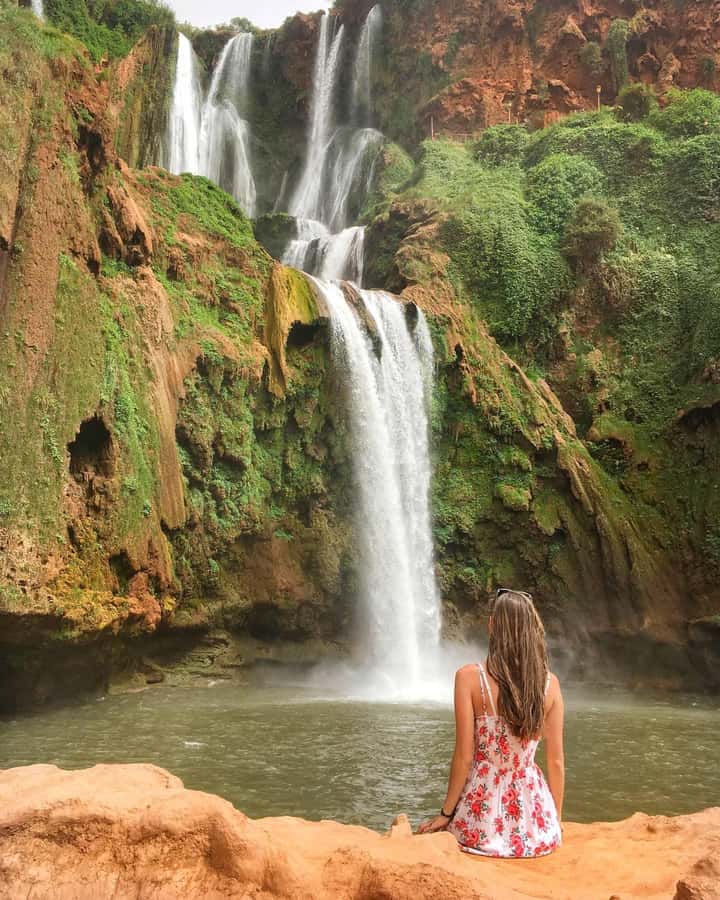 Marrakech to Ouzoud waterfalls day tour - Guide & boat ride - Arriving at the 110-meter cascades