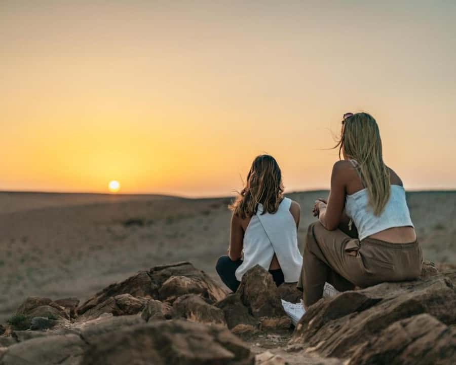 Marrakesh: Agafay Desert Sunset, Camel Ride, and Dinner Show - The 15-minute camel ride at sunset