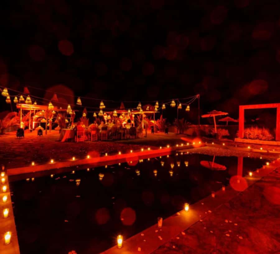 Marrakesh: Agafay Desert Sunset, Camel Ride, and Dinner Show - Drums, dancing, and the fire show