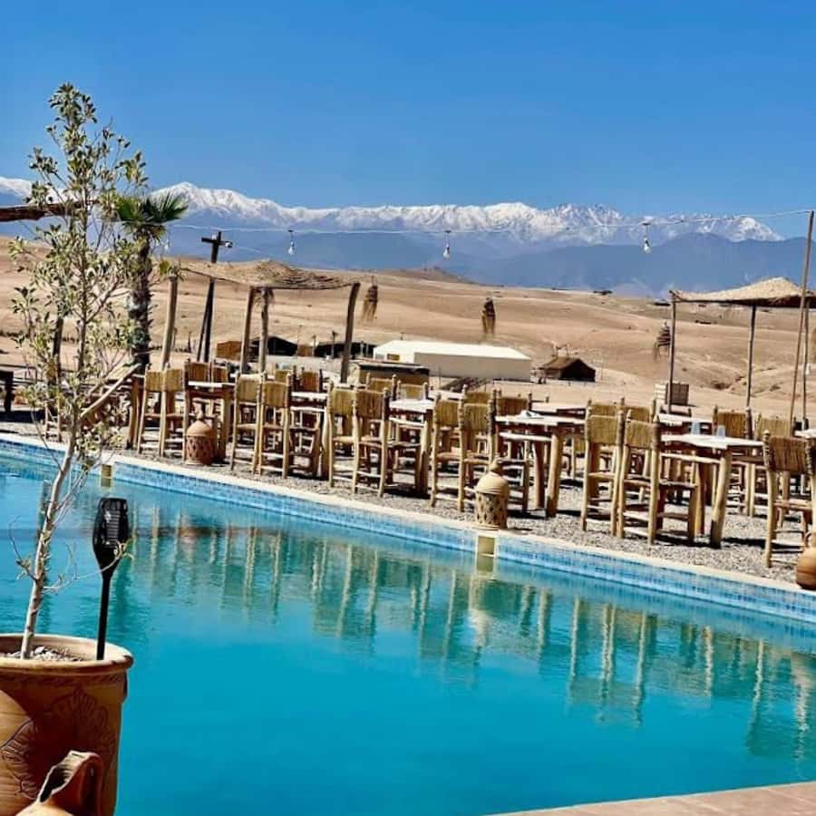 Marrakesh: Agafay Desert Tour with Lunch and Swimming Pool - A pool day in the Agafay Desert