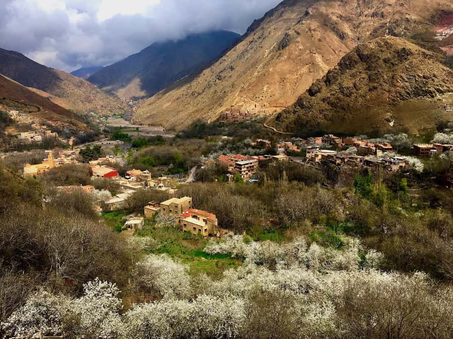 Marrakesh: Desert & Mountain Tour with Camel Ride & Lunch - The Imlil Valley walk and its waterfall