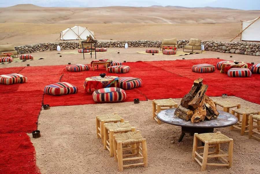 Marrakesh: Desert & Mountain Tour with Camel Ride & Lunch - The camel ride at Agafay Desert