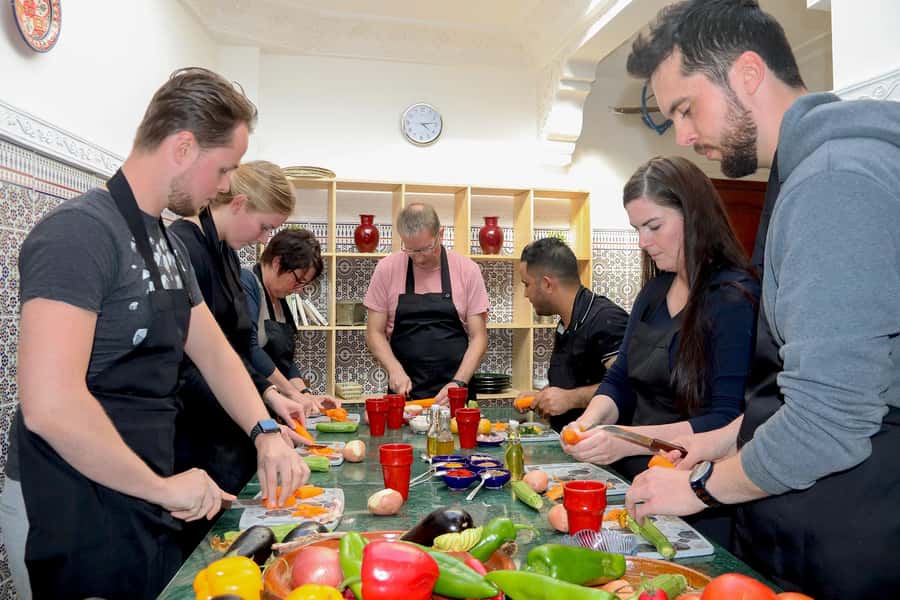 Marrakesh: Moroccan Dishes Cooking Class with a Local Chef - Eating the meal you helped prepare