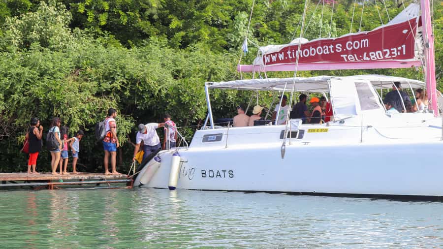 Mauritius: Catamaran Day Cruise to lle aux Cerfs with Lunch - Sailing from Trou d’Eau Douce into the east-coast lagoon