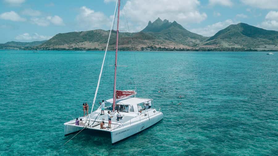 Mauritius: Catamaran Day Cruise to lle aux Cerfs with Lunch - GRSE waterfalls, monkeys, and a short scenic stop