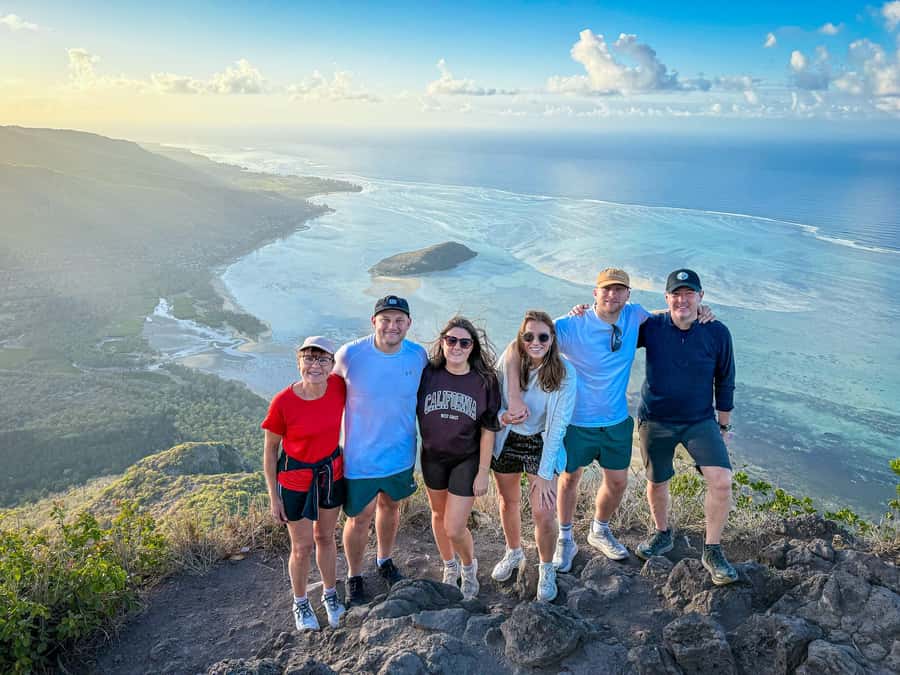Mauritius: Le Morne Mountain Guided Sunrise Hike and Climb - The summit and memorial cross