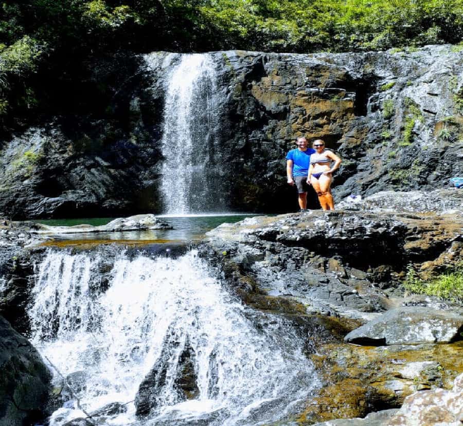 Mauritius: Tamarind Falls Guided Hike with Swim and Lunch - Swimming below the cascades