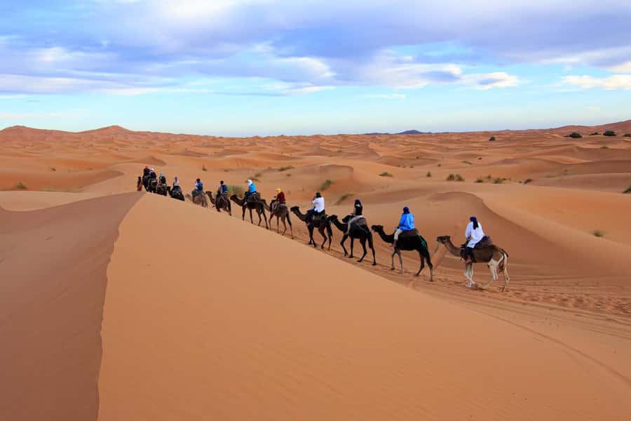 Merzouga: 1-Night in Desert Camp With Dinner & camel ride - Leaving Merzouga for the Erg Chebbi dunes