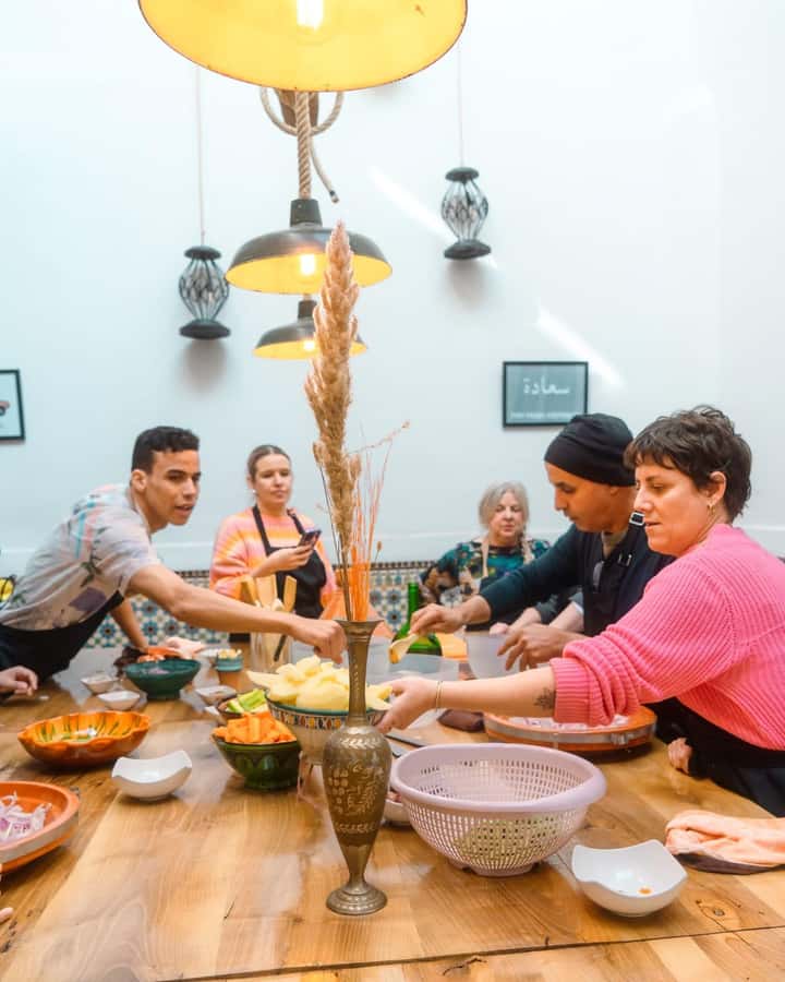 Moroccan Food Cooking Class with a Local Chef in Marrakech - Eating what you have made