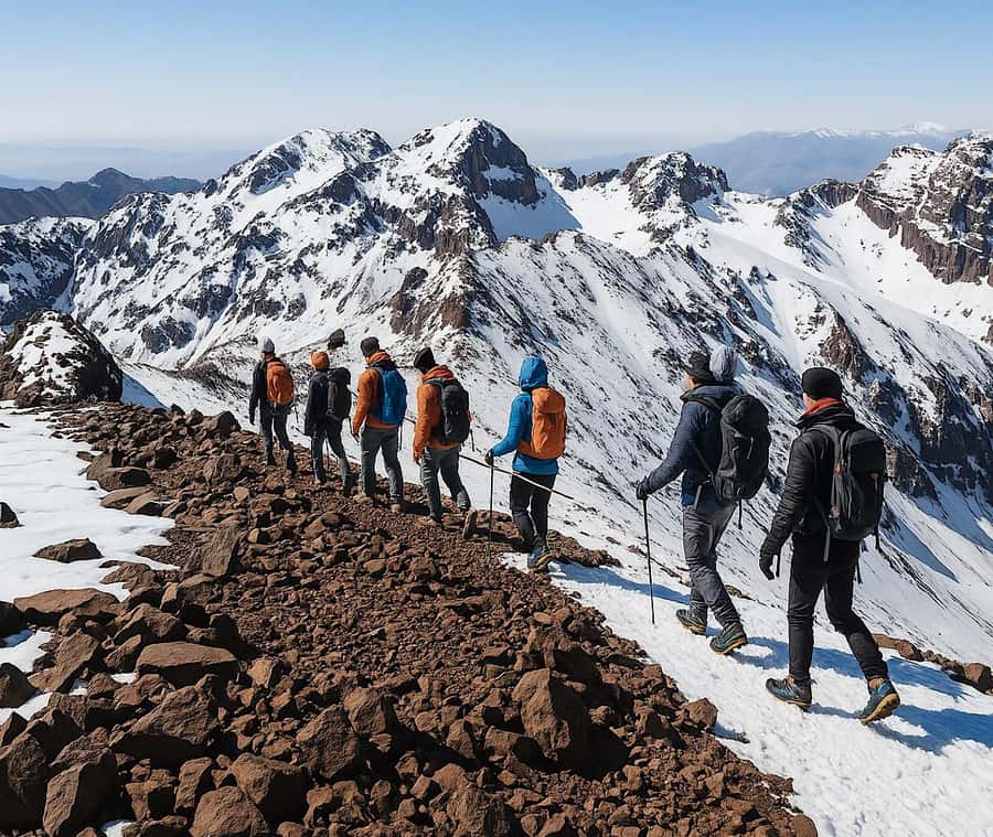 Mt Toubkal Ascent Express Trek 2 Days 1 Nights - From Marrakech to Imlil: the trek starts quickly