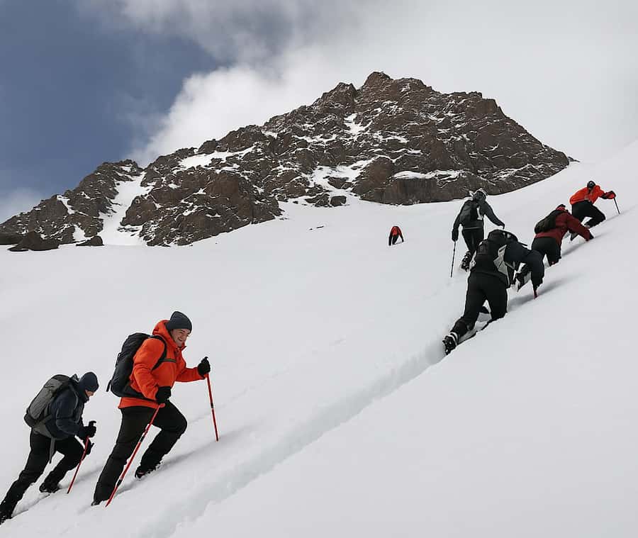 Mt Toubkal Ascent Express Trek 2 Days 1 Nights - The climb to Toubkal Refuge at 3,207 meters