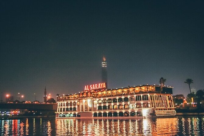 Nile River Dinner Cruise on a Yacht with Open Buffet - The boat and the view from the Nile