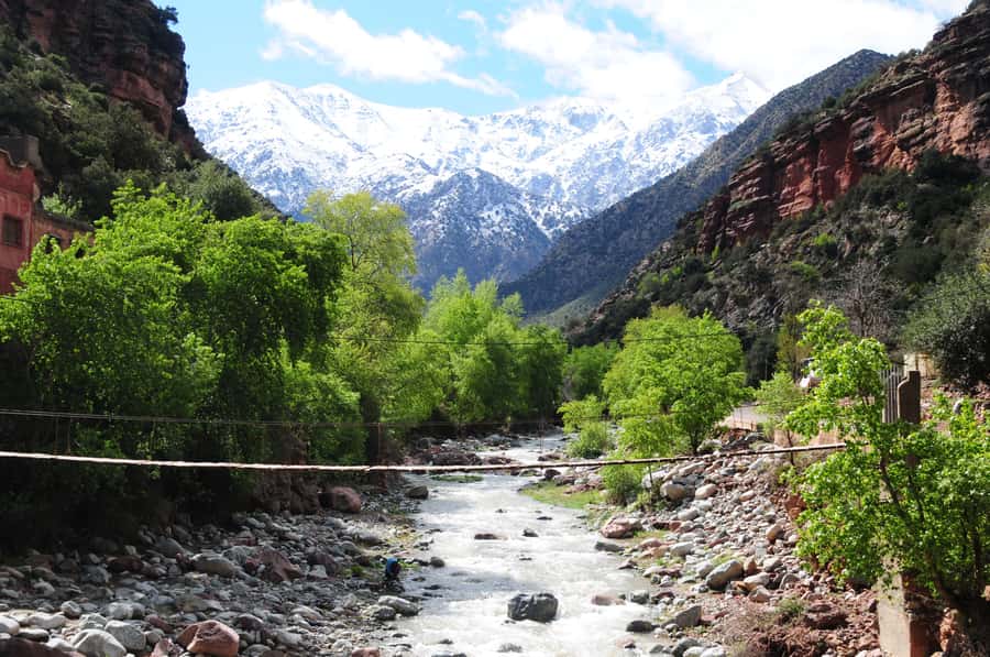 Ourika Valley with Atlas Mountains Day Trip from Marrakech - Setti Fatma and the route to the waterfalls