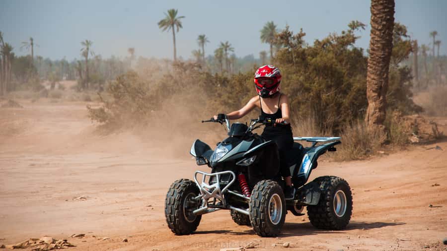 Quad Bike Activity in Marrakech Palmeraie - One hour through palms, sand, and open ground