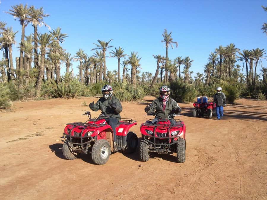 Quad Bike Activity in Marrakech Palmeraie - A short stop for tea and a snack