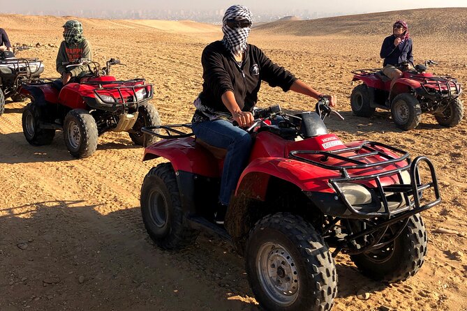 Quad Bike ATV Tours in Desert of Giza Pyramids with Egyptian Tea - Safety, helmets, and the pace of the guide