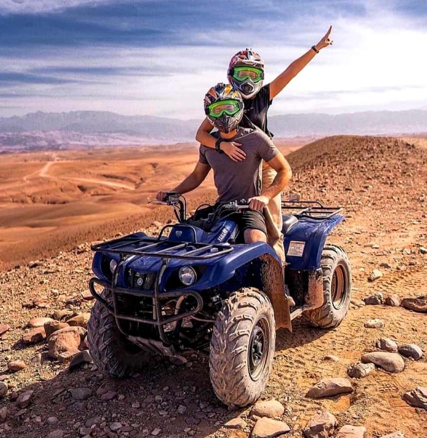 Quad biking in Agafay Desert with lunch & Camel Ride & pool - Open views and useful photo stops