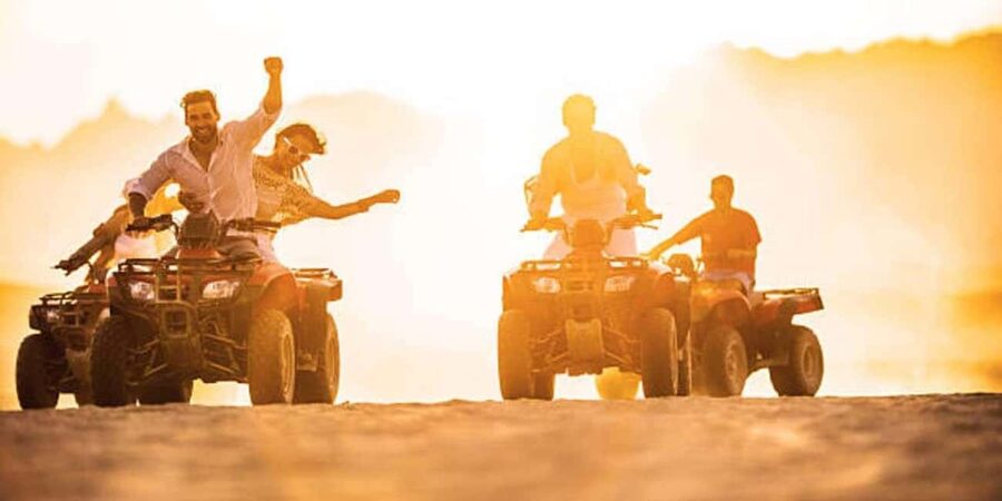 Sharm ElSheikh: ATV Quad & Buggy Adventure Sunrise or Sunset - From hotel pickup to the ATV base