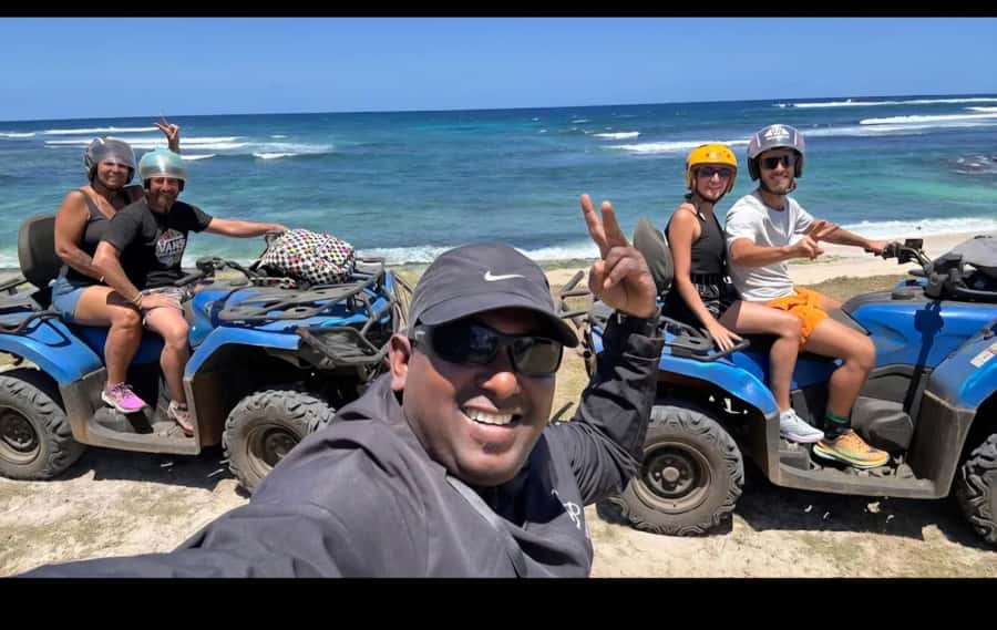 South of Mauritius: Quad Bike Tour - La Cambuse and the swim stop