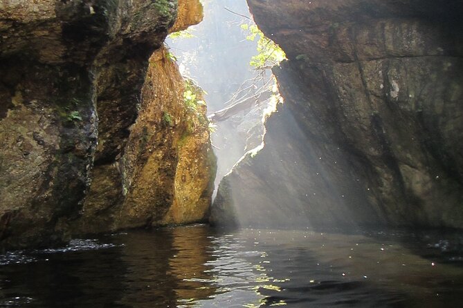 Standard Canyoning Trip in The Crags, South Africa - The 30-meter waterfall finale