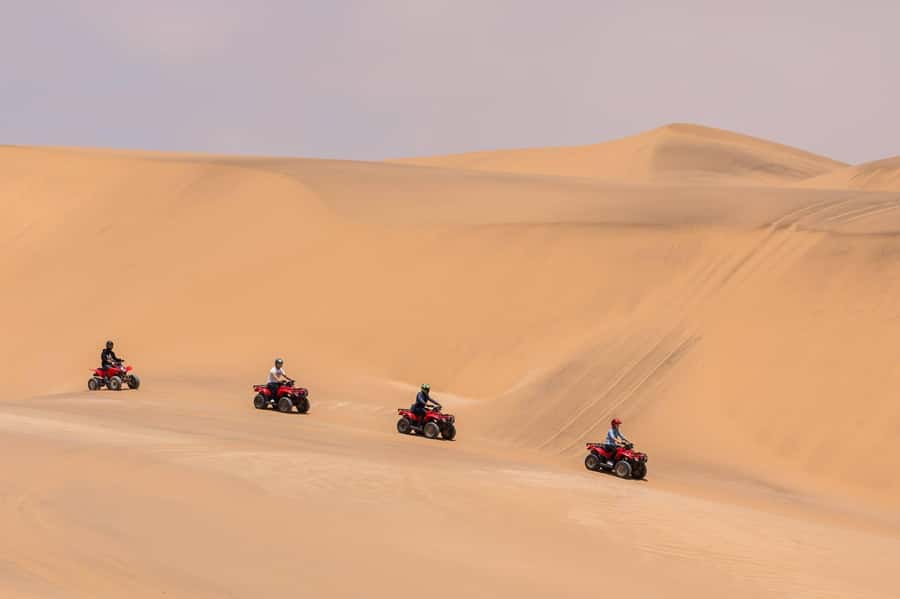Swakopmund: Desert Dunes Quad Biking with Optional Sandboard - The first dunes and the Amphitheater