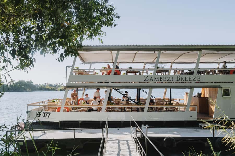Victoria Falls: Dinner Cruise on the Zambezi River - From Victoria Falls hotel to Pure Africa Waterfront