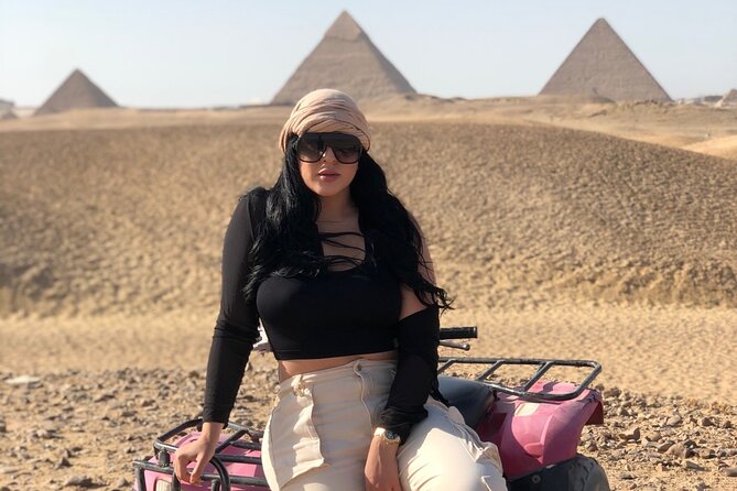 VIP Giza Pyramids,Sphinx,ATV bike,CamelRide,Shopping&DinnerCruise - The 60-minute ATV ride: fun with a quality warning